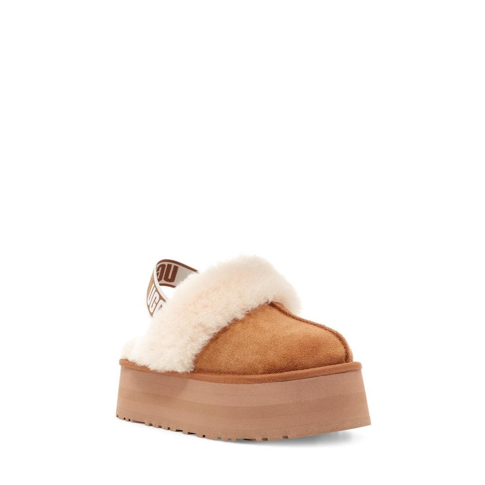 UGG Funkette Womens Platform Slippers - Chestnut - Image 2
