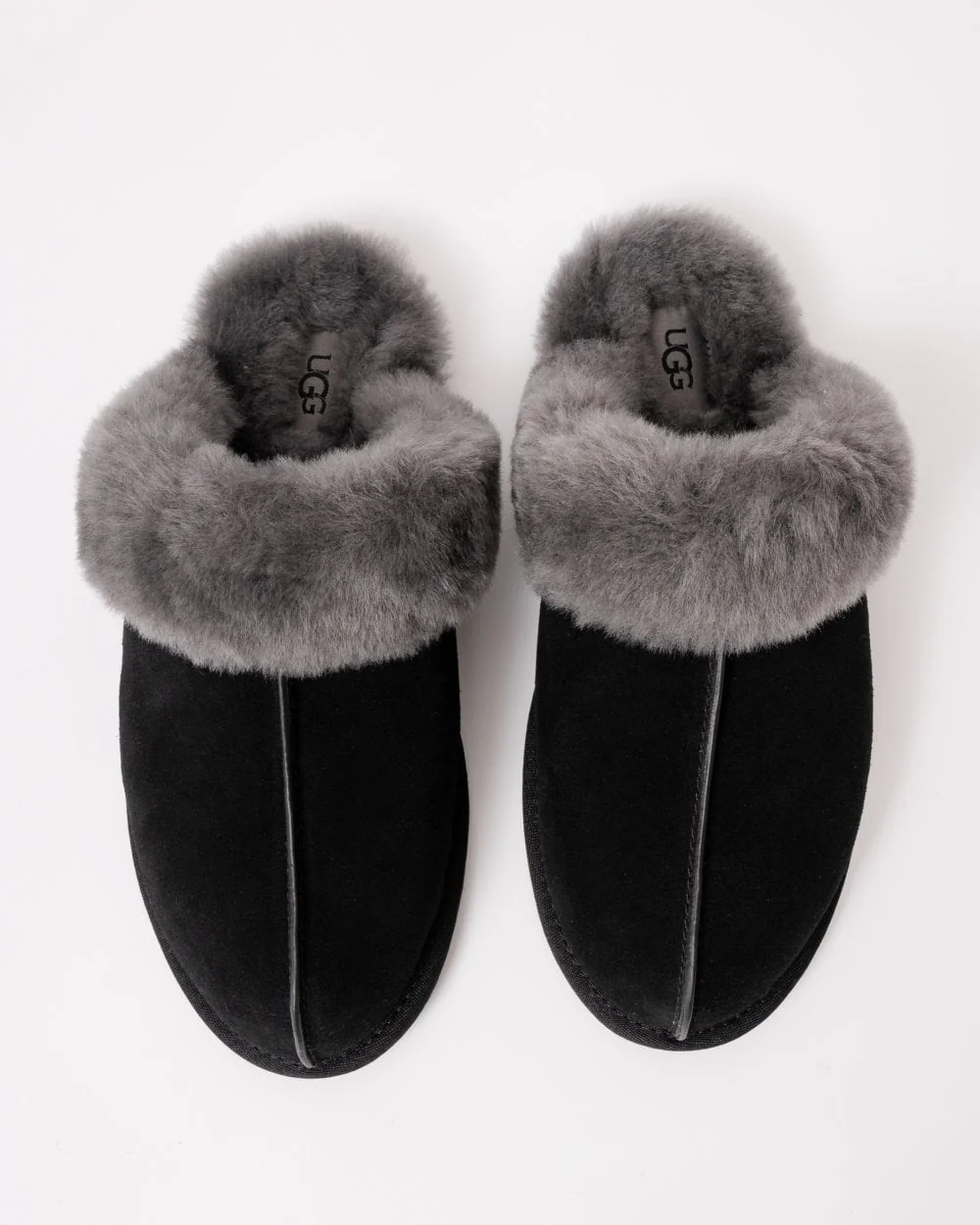 UGG Scuffette II Womens Slipper - Black/Grey - Image 5