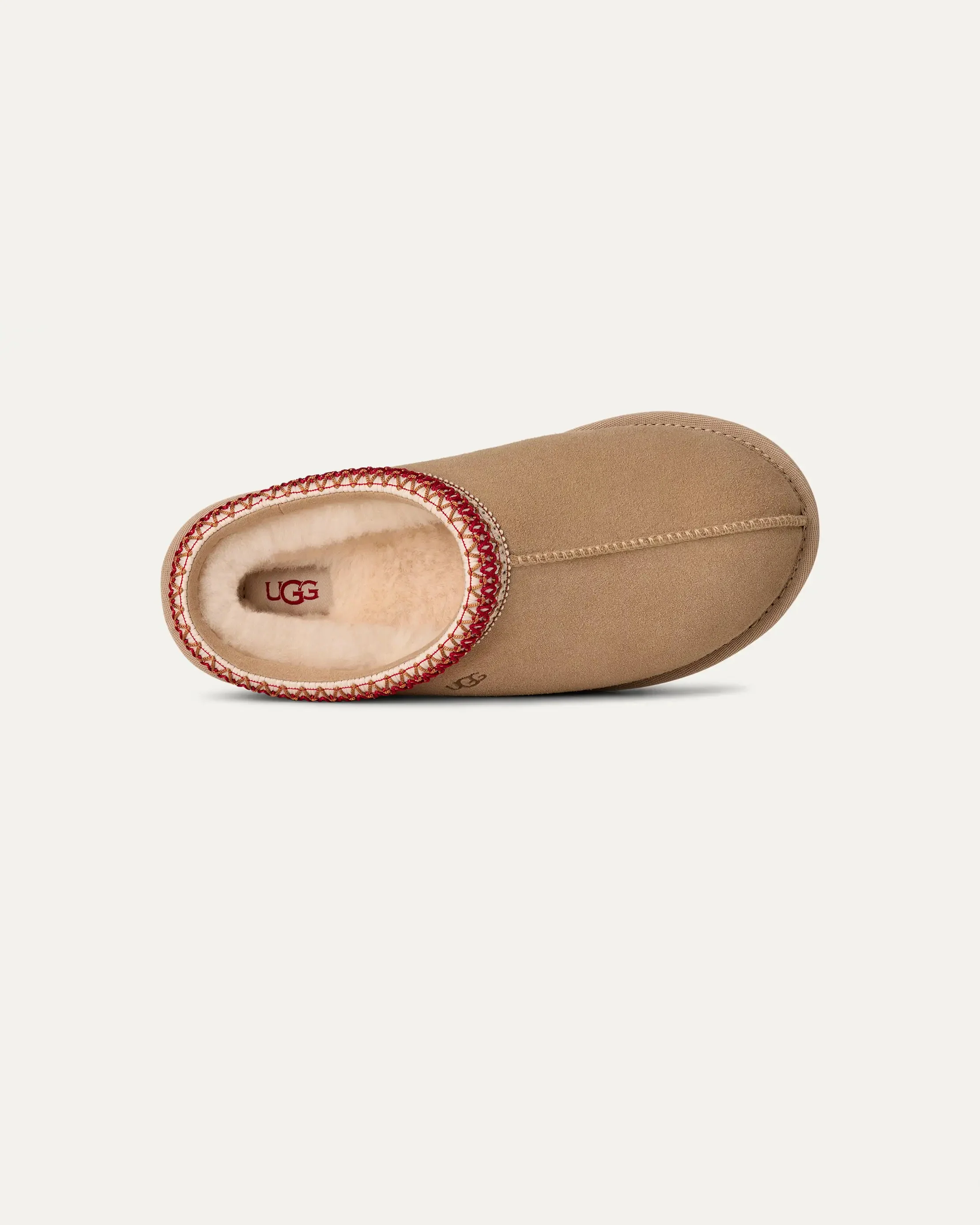 UGG Tasman II Womens Slippers - Sand/Dark Cherry - Image 2