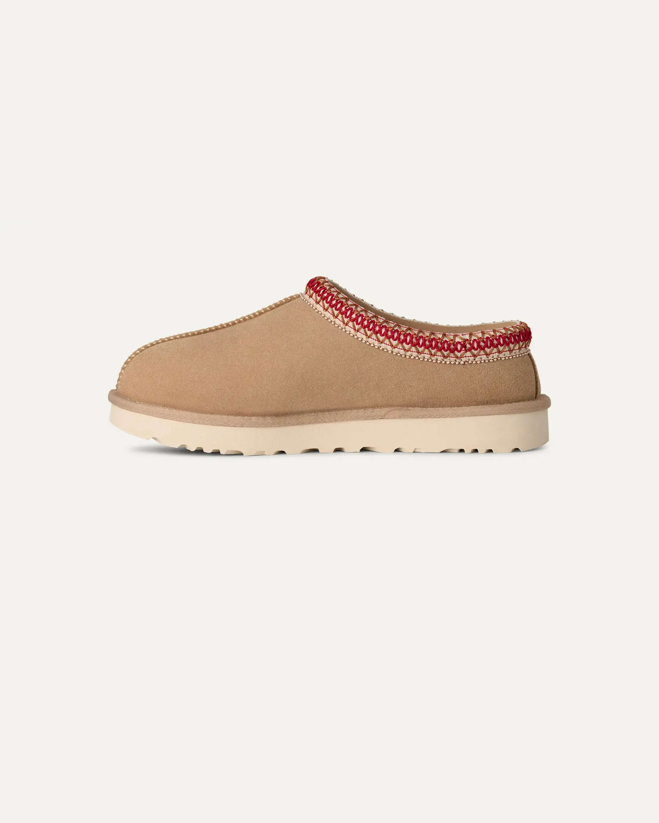 UGG Tasman II Womens Slippers - Sand/Dark Cherry - Image 5