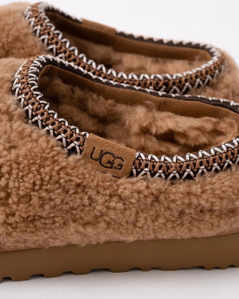 UGG Tasman Maxi Curly Womens Slippers - Chestnut - Image 4