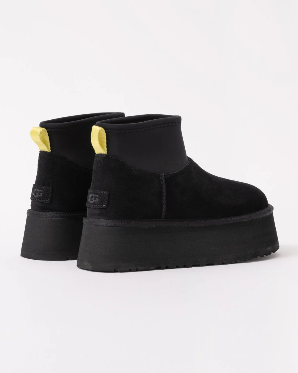 UGG Womens Classic Mini Dipper Platform Boots - Black - Image 2