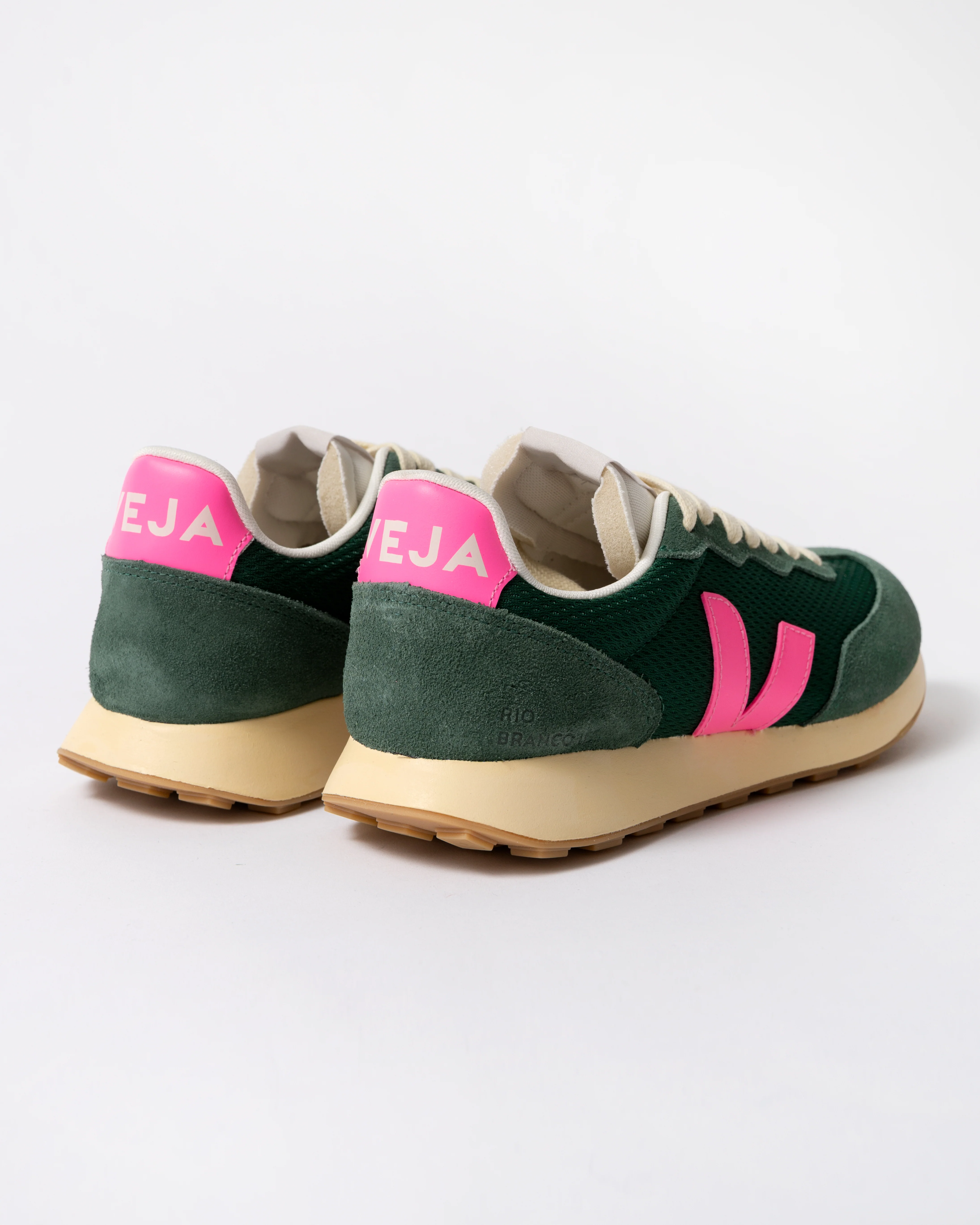 VEJA Rio Branco II Alveomesh Womens Trainers - Poker/Sari - Image 3