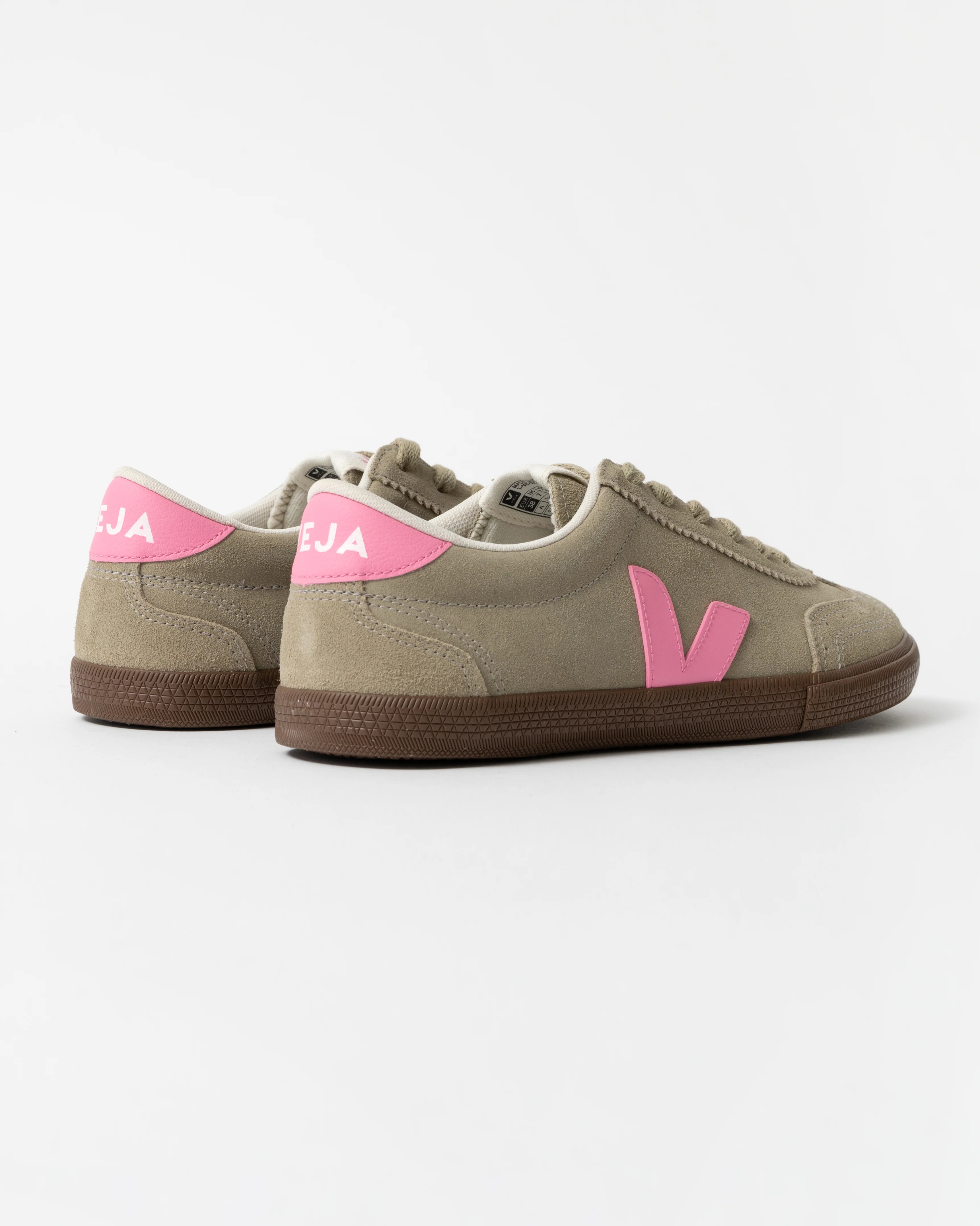 VEJA Volley Suede Womens Trainers - Tapue/Malibu/Bark - Image 3
